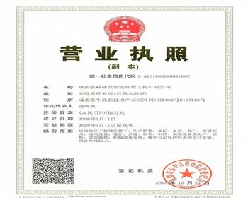 成都泓粒盛世智能環(huán)境工程有限公司榮譽(yù)資質(zhì)